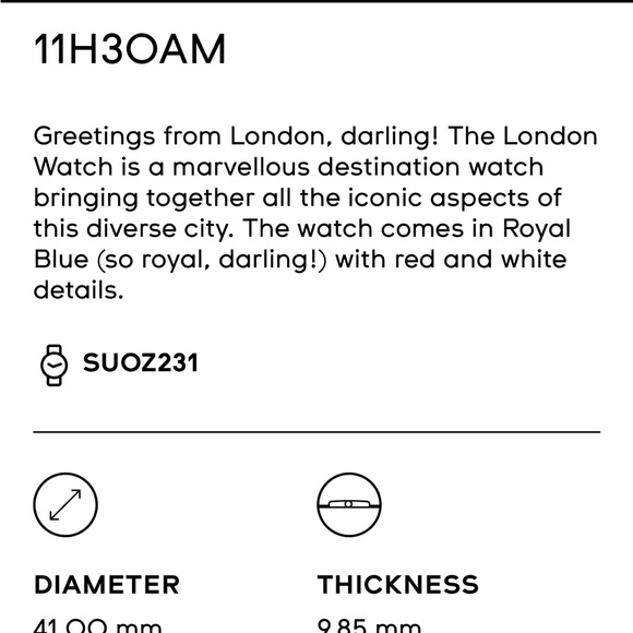 Swatch Greetings from London - Rare, New in Box - Picture 5 of 9